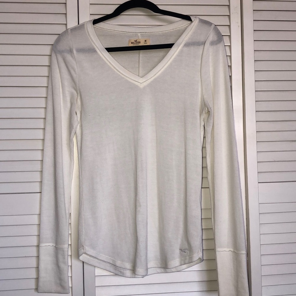 Hollister White Long Sleeve